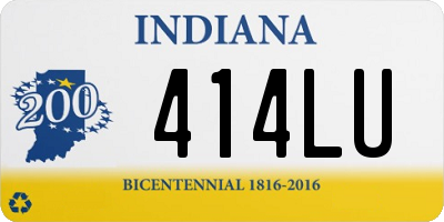 IN license plate 414LU