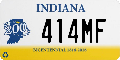 IN license plate 414MF