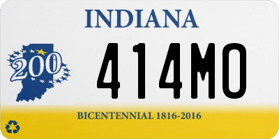 IN license plate 414MO