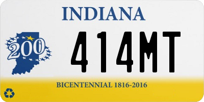 IN license plate 414MT