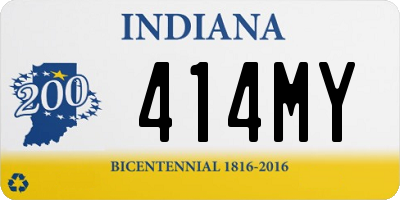 IN license plate 414MY