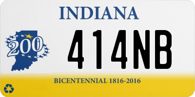 IN license plate 414NB