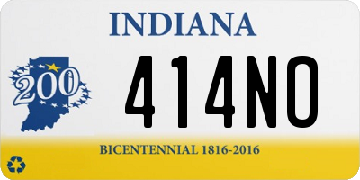IN license plate 414NO