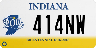 IN license plate 414NW