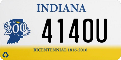 IN license plate 414OU