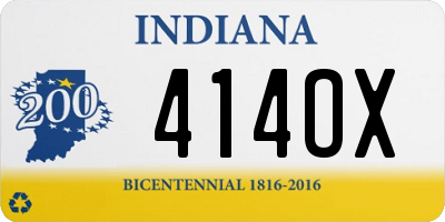 IN license plate 414OX