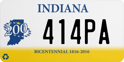 IN license plate 414PA