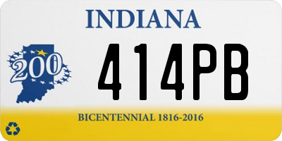 IN license plate 414PB