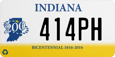 IN license plate 414PH