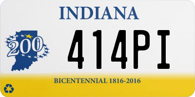 IN license plate 414PI