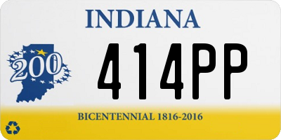 IN license plate 414PP