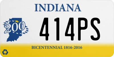 IN license plate 414PS