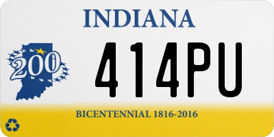 IN license plate 414PU