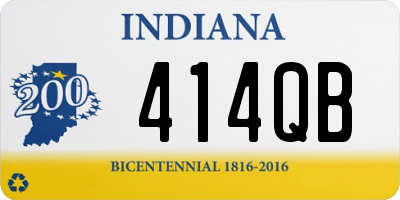 IN license plate 414QB