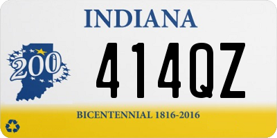 IN license plate 414QZ