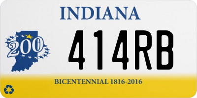 IN license plate 414RB