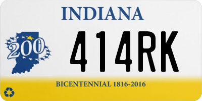 IN license plate 414RK