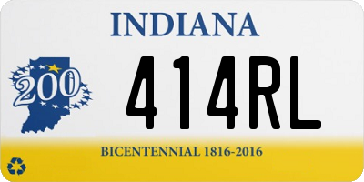 IN license plate 414RL