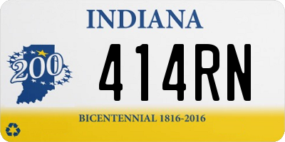 IN license plate 414RN