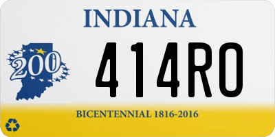 IN license plate 414RO