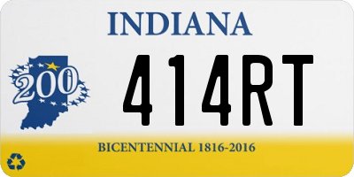 IN license plate 414RT