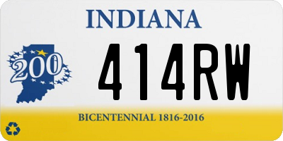 IN license plate 414RW
