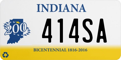 IN license plate 414SA