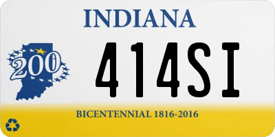 IN license plate 414SI