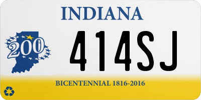 IN license plate 414SJ