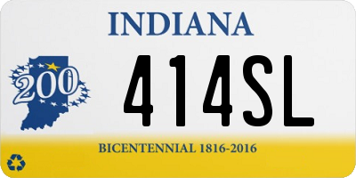 IN license plate 414SL