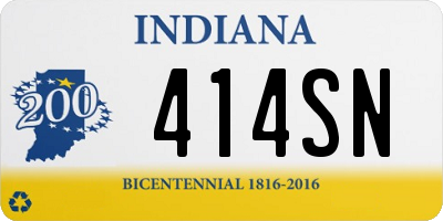 IN license plate 414SN