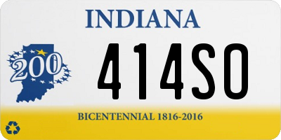 IN license plate 414SO