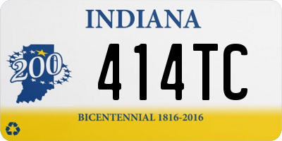 IN license plate 414TC