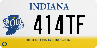 IN license plate 414TF