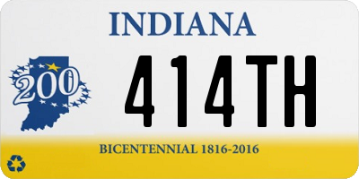 IN license plate 414TH