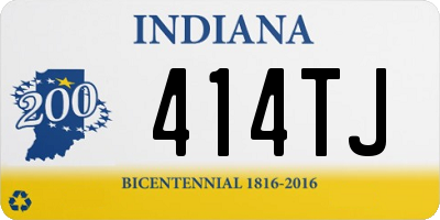 IN license plate 414TJ