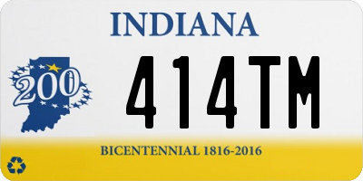 IN license plate 414TM