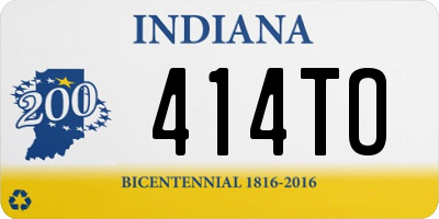 IN license plate 414TO