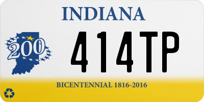 IN license plate 414TP