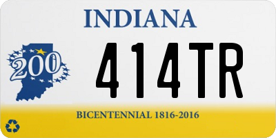 IN license plate 414TR