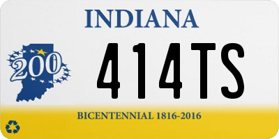 IN license plate 414TS