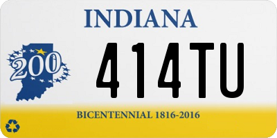 IN license plate 414TU