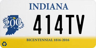 IN license plate 414TV