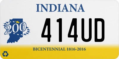 IN license plate 414UD