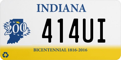 IN license plate 414UI