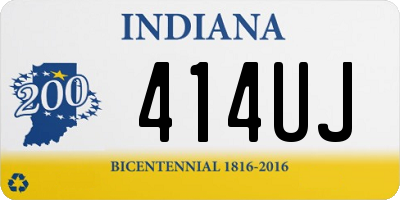 IN license plate 414UJ