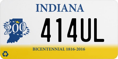 IN license plate 414UL