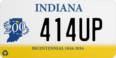 IN license plate 414UP