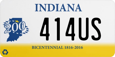 IN license plate 414US