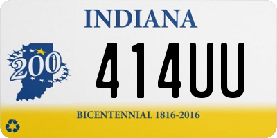 IN license plate 414UU